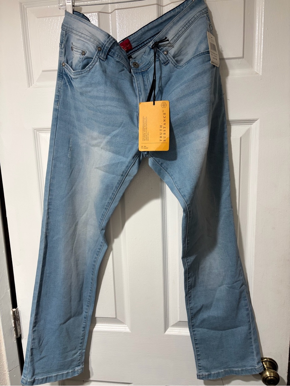 Light Blue Men's Jeans - Classic Straight Fit